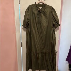 Chic Olive Maxi Dress